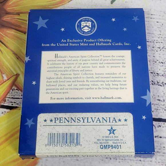 Vintage Hallmark American Spirit Collection Ornament Pennsylvania - Picture 6 of 6